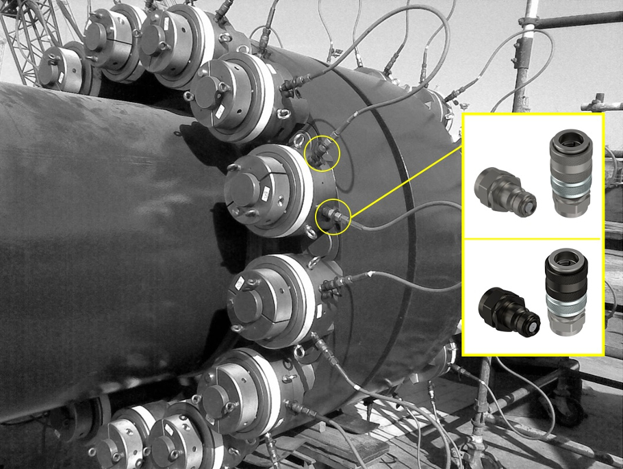 Гидравлическая затяжка болтов - применение быстроразъемных соединений (БРС) Faster